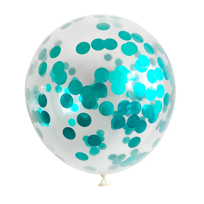 Confetti Balloons Set - Latex Helium Party Decorations for Weddings & Birthdays