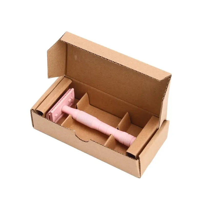 Pink Lady Safety Razor for Women & Men, Zinc Alloy Handle, Classic Shaving Tool