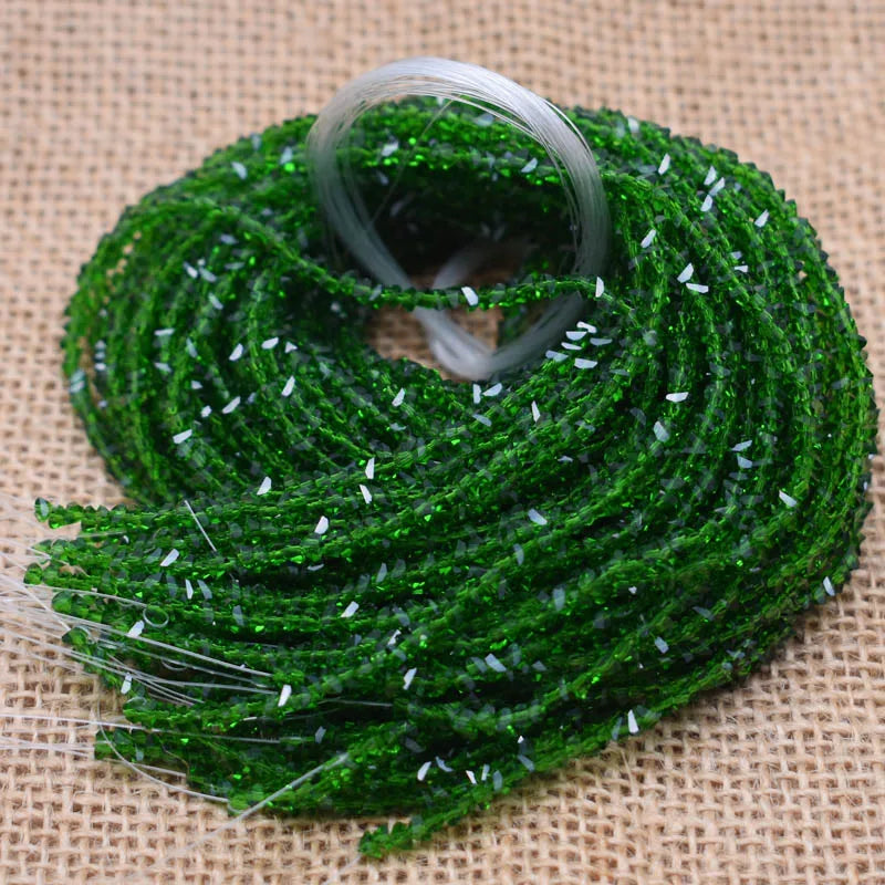 Crystal Glass Beads - 2mm Triangle Seed Beads for Jewelry Making, 130pcs Mixed Colors