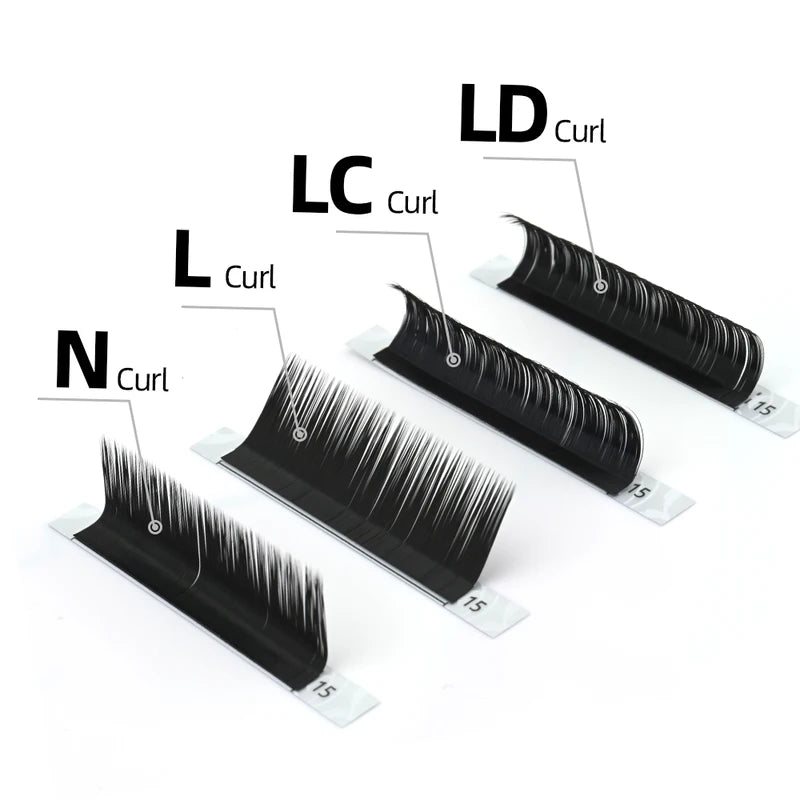 Mixed Synthetic Mink Eyelash Extensions 7-15mm, 16 Lines, High Quality