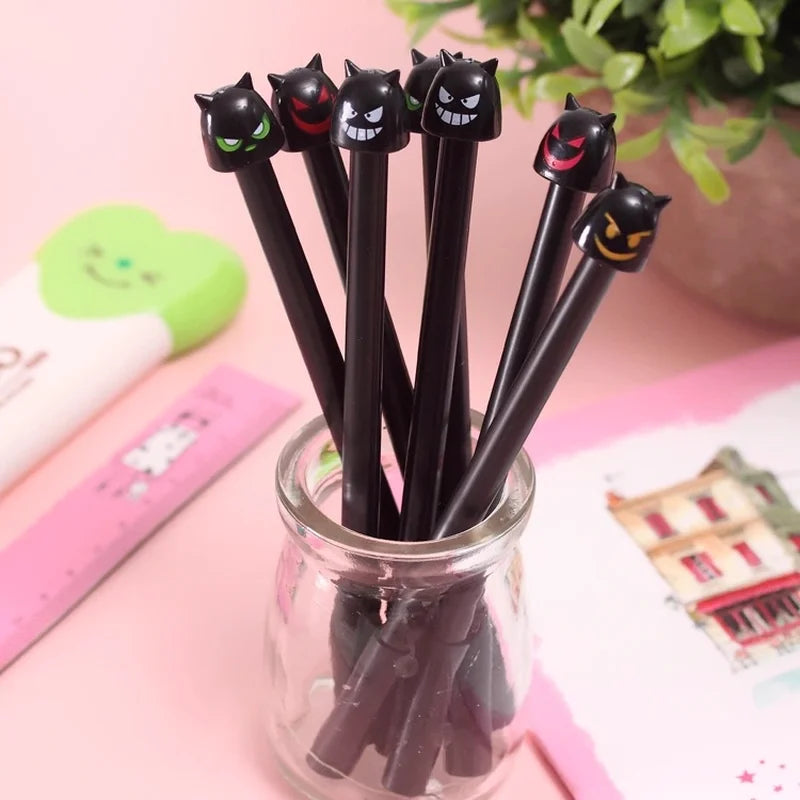 Gel Pen Set for Kids Halloween Devil Ghost Signature Writing Supplies 0.38mm