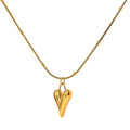 Women’s Heart Pendant Chain Necklace - Stainless Steel Choker Jewelry, Gift Idea