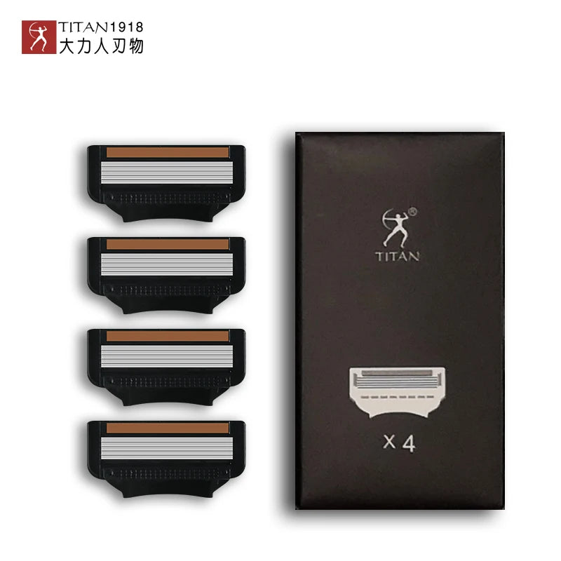 Metal Handle Safety Razor - High Quality Refillable Shaving Razor