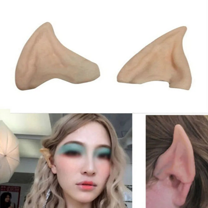 Latex Elf Ears Cosplay Props for Halloween Party and Holiday Costumes - 1 Pair