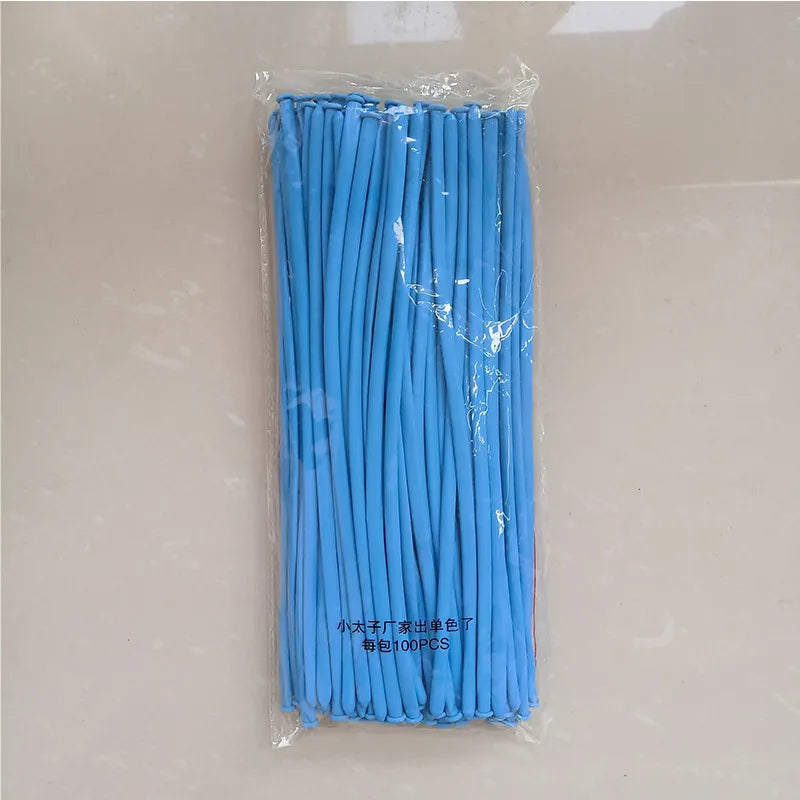 50pcs Latex Animal Shape Long Balloons Party Decorations for Birthdays Baby Showers Weddings