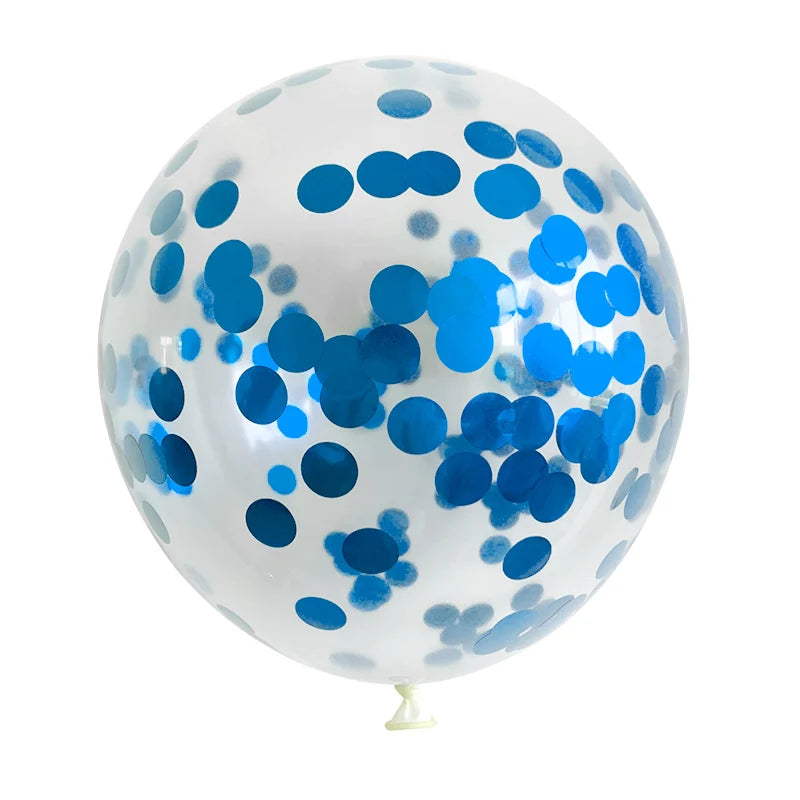 Confetti Balloons Set - Latex Helium Party Decorations for Weddings & Birthdays