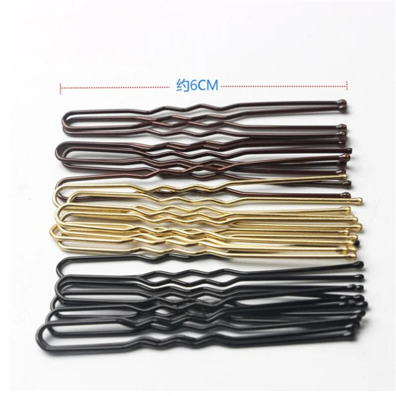 50pcs U-Shape Hair Pins and Clips for Women and Girls Hair Accessories