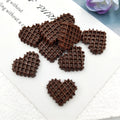 10pcs Heart-Shaped Resin Food Embellishments for Scrapbooking & Crafting