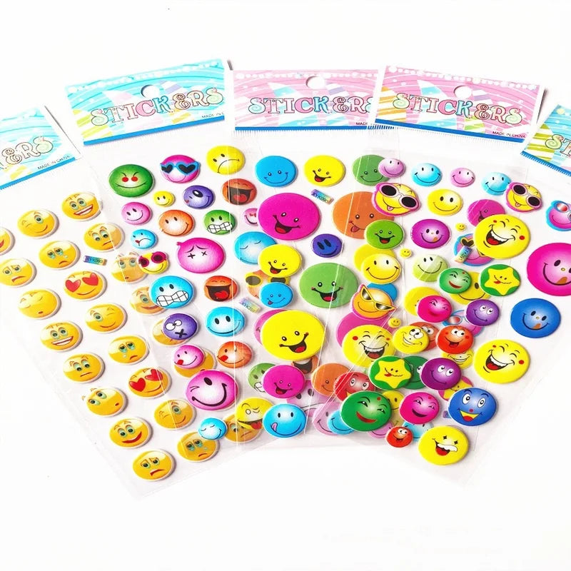 Kids Puffy Sticker Sheets - 40 Sheets for Scrapbooking & DIY Crafts, Waterproof & Safe