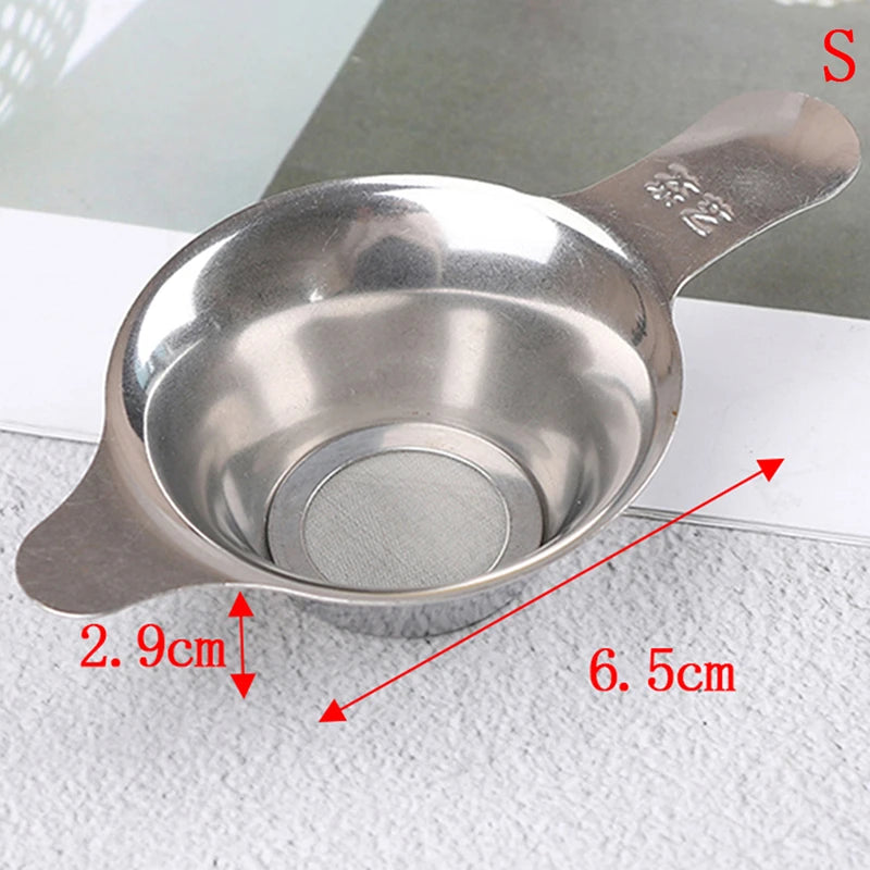 Stainless Steel Tea Strainer Filter Sieve for Leaf Tea & Spices - 2 Sizes