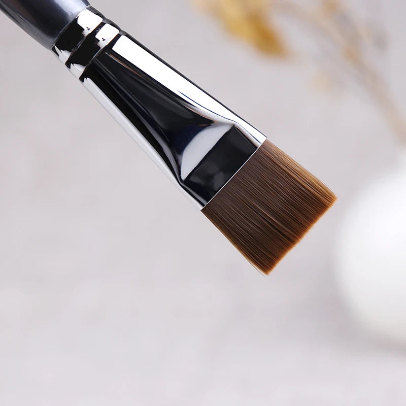 Professional Flat Top Square Foundation Makeup Brush - Synthetic Fiber BB Cream Brush