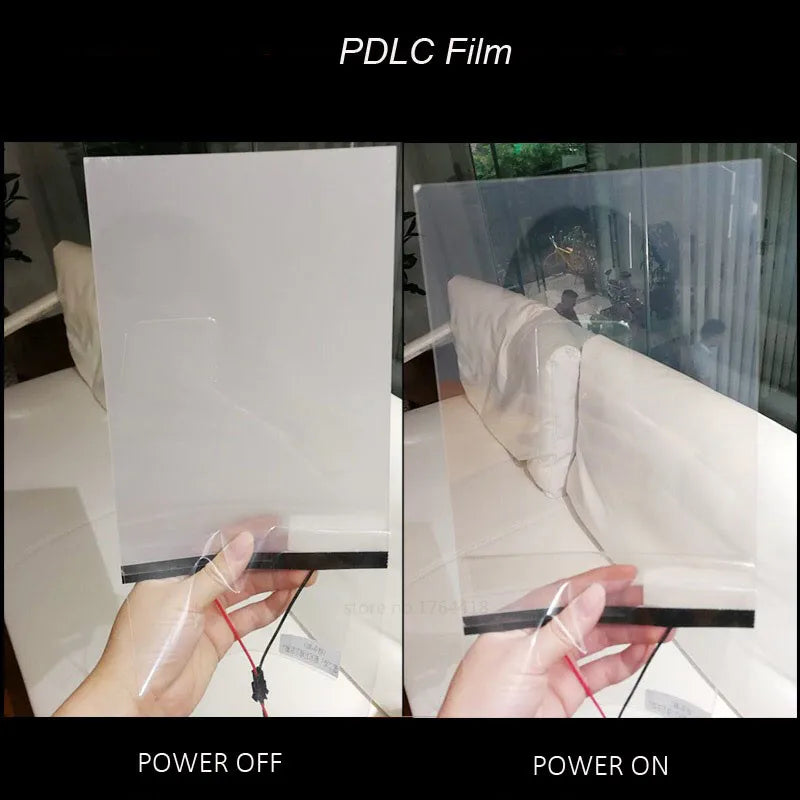 Switchable Smart Film for Windows and Doors - White, Black, Gray PDLC Privacy Film