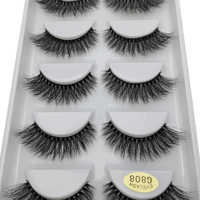 Dramatic 3D Mink False Eyelashes - Soft Fluffy Natural Long Lash Sets
