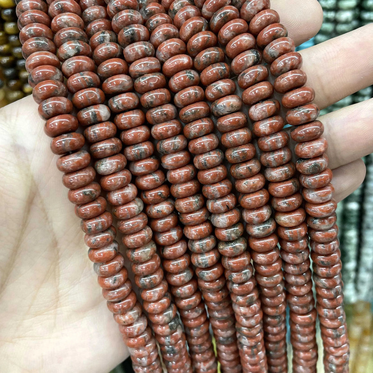 Natural Stone Spacer Beads 6-8mm for Jewelry Making DIY Bracelets and Accessories