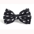 Unisex Halloween Skull Bow Tie Set - Adjustable Satin Ties in 9 Styles
