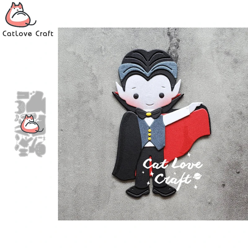 Halloween Vampire Metal Cutting Dies for Scrapbooking and Card Making - CatLove