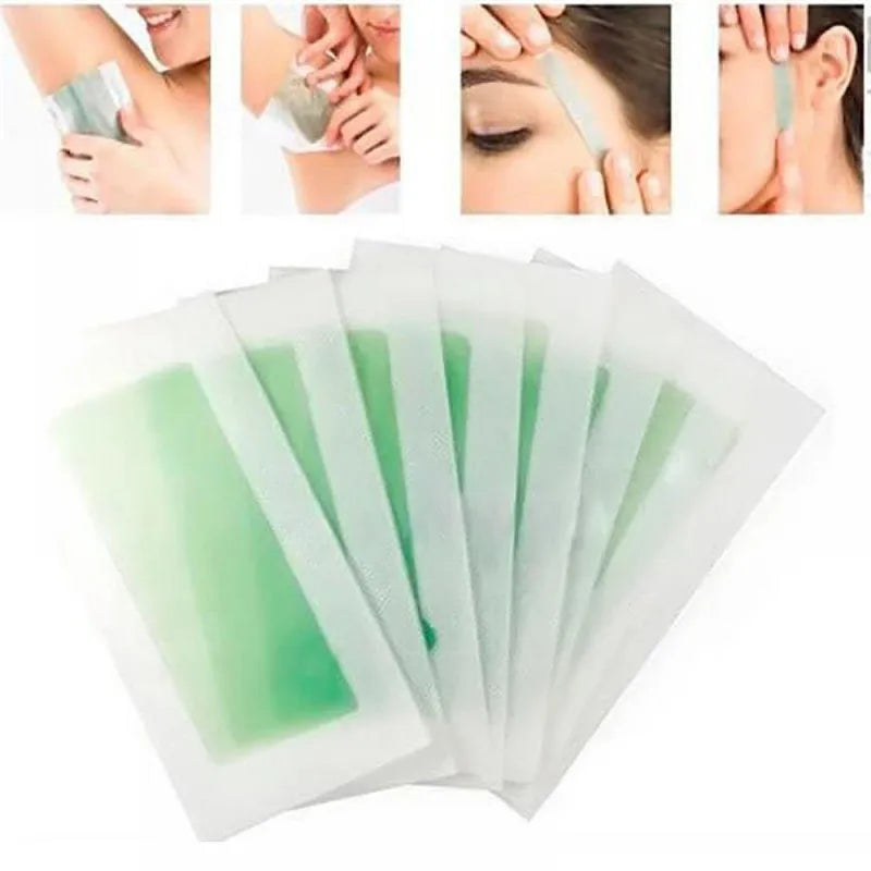 10pcs Hair Removal Wax Strips Roll for Face Body Legs - Gentle & Safe