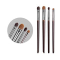 Eye Makeup Brush Set - Natural Hair Eyeshadow, Blending & Precise Application