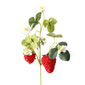 Artificial Strawberry Fruit Plant Bouquet - Realistic Decorative Flowers for Home & Wedding