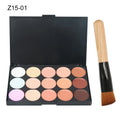 15-Color Face Concealer Palette Camouflage Cream Contour Makeup Kit for Flawless Skin
