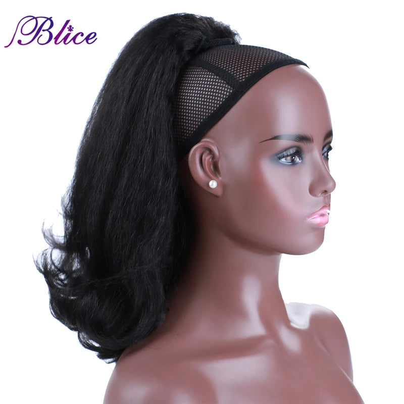 Synthetic Ponytail Hair Extensions - Kinky Straight & Combs, Multiple Colors