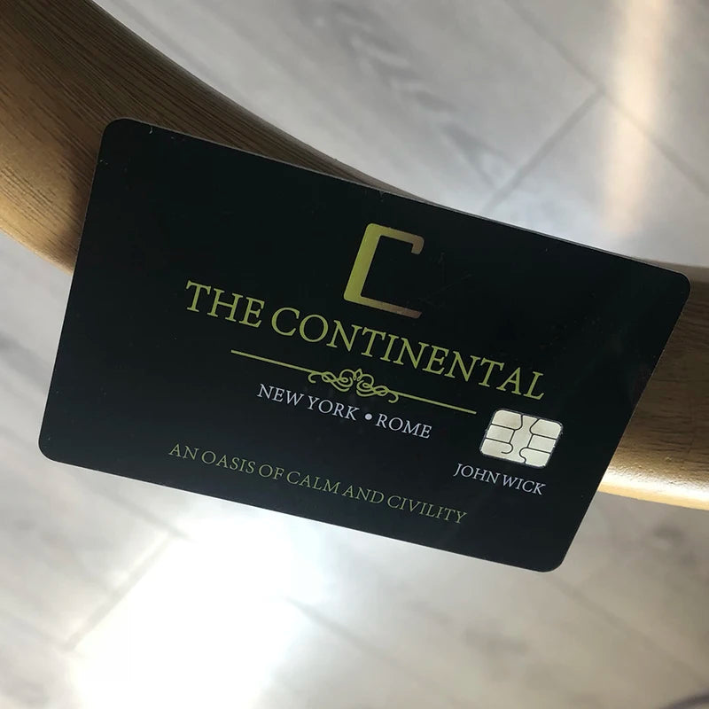 Cosplay Card Set - John Wick Continental Hotel Prop 2 Pcs for Costume