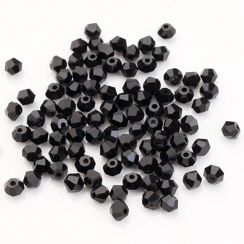 Mixed Color Czech Bicone Glass Beads for Jewelry Making - 2mm to 10mm