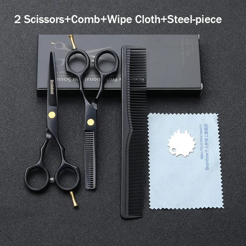 Professional Hair Cutting & Thinning Scissors - 5.5 Inch Salon Hairdressing Tools