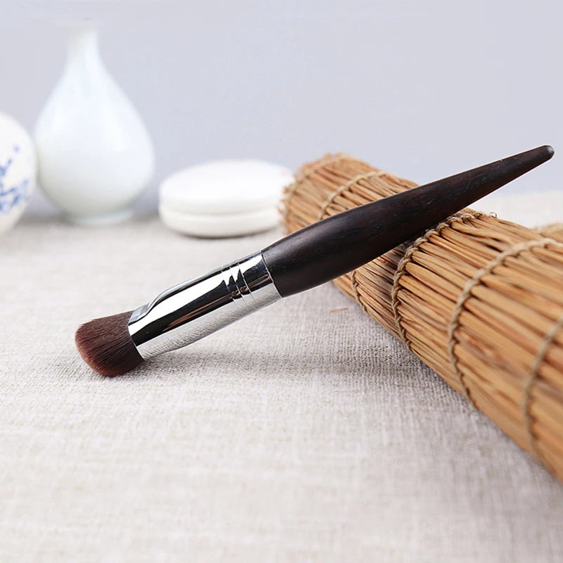 Slant Foundation Blush Brush - Synthetic Fiber Makeup Brush for Face