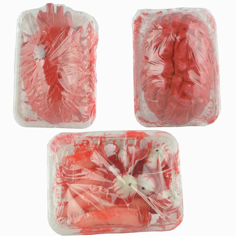 Halloween Bloody Body Parts Prop Fake Bloody Heart Rubbery Organs - Human Size Torso