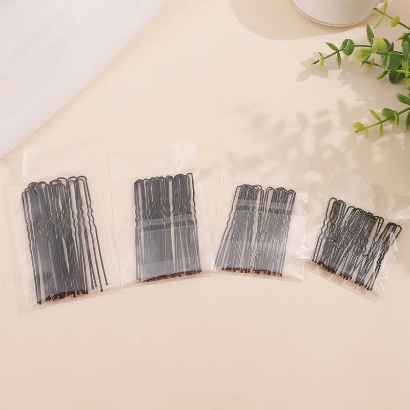 Hair Pins Grips Set - Waved Metal Hair Clips for Styling & Support