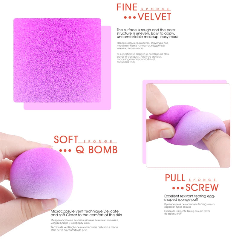 Makeup Blender Cushion Sponges Dual-Purpose Cosmetic Puff for Flawless Makeup