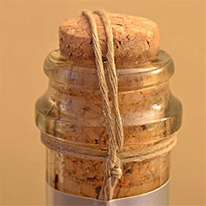 Reusable Wooden Wine Corks - Natural Straight Bottle Stopper Set for Wine & Crafts