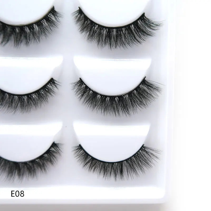 Wholesale 3D Mink False Eyelashes - Natural, Thick, Wispy Makeup Lashes