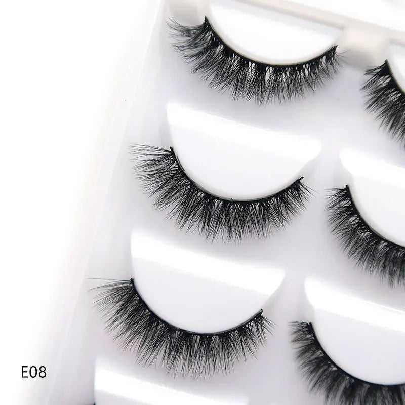 Wholesale 3D Mink False Eyelashes - Natural, Thick, Wispy Makeup Lashes
