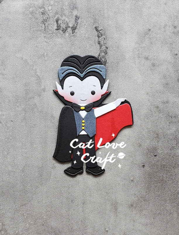 Halloween Vampire Metal Cutting Dies for Scrapbooking and Card Making - CatLove