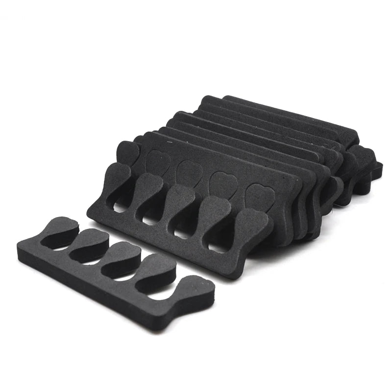 100 Pcs Nail Art Toe Separators Foot Divider Sponge Soft Gel Pedicure Tools