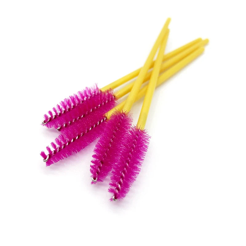Disposable Eyelash Brush Set - 50 Makeup Applicator Wands for Eyelashes & Eyebrows