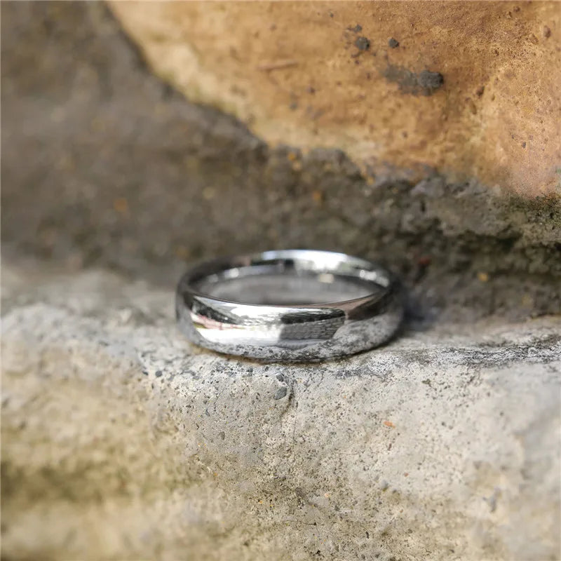 Men Women Tungsten Carbide Wedding Ring 2mm 4mm 6mm 8mm Simple Polished Band