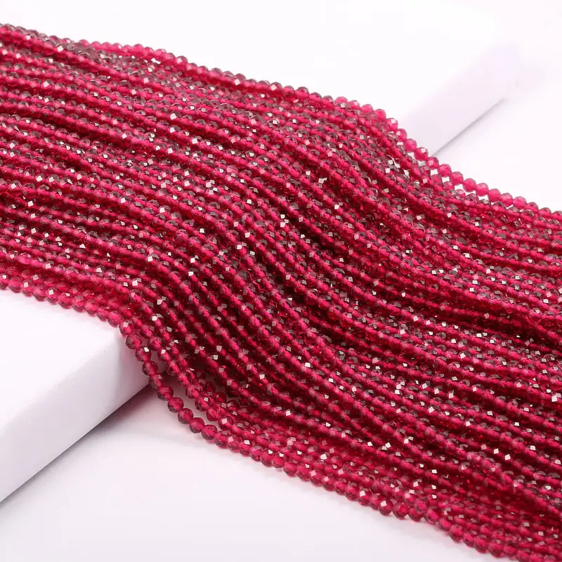 Natural Bright Spinel Beaded Jewelry Making Beads - Round Faceted 2-3mm, Loose Stones for Bracelets & Necklaces