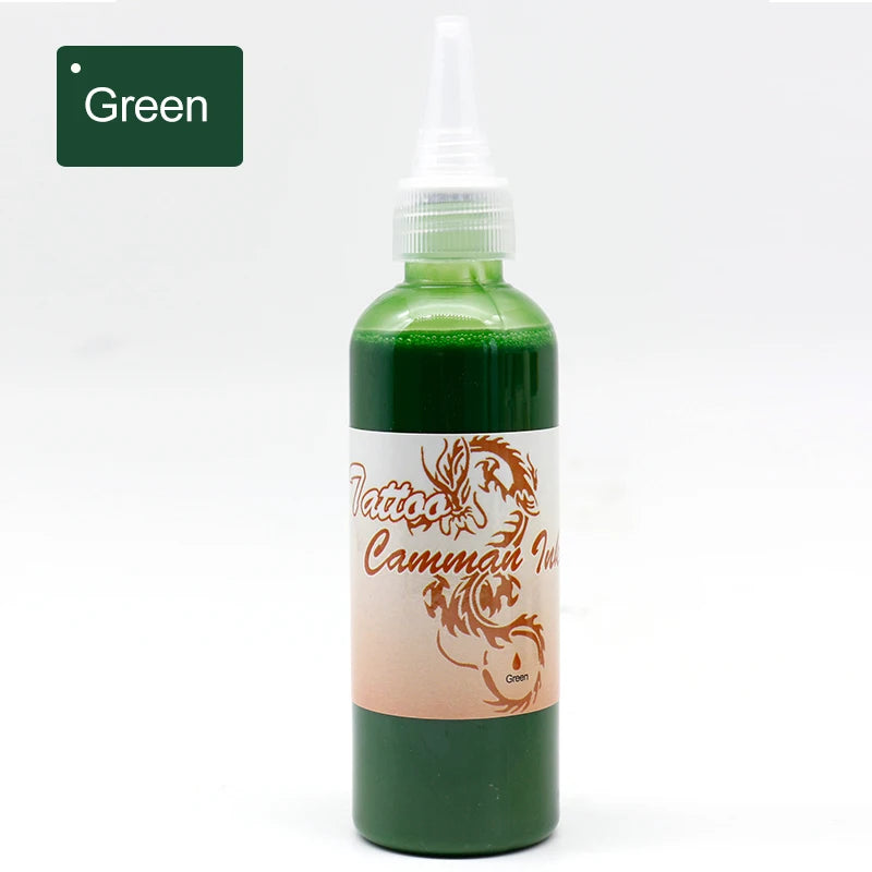 Semi Permanent Airbrush Tattoo Ink for Body Art & Makeup - 100ml