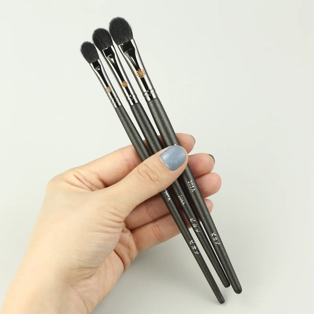 Set of 1 Goat Hair Eyeshadow Makeup Brushes - Small Blending & Precision Tools