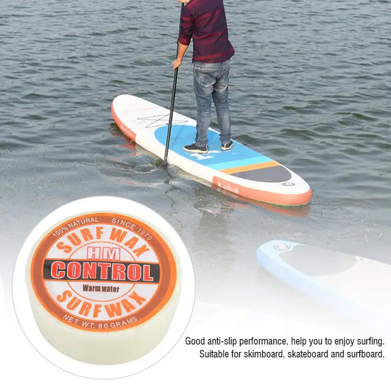 Lightweight Surfing Wax Set 80g 5 Water Temperature Variants for Water Sports