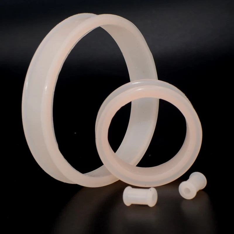 Big Size Silicone Ear Tunnel Plugs 3mm-76mm Double Flared Flesh Stretchers