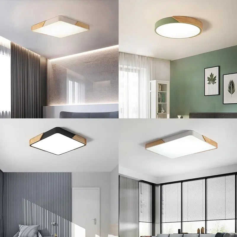 24-Inch Large Ceiling LED Lights for Bedroom Living Room Dimmable Fixture