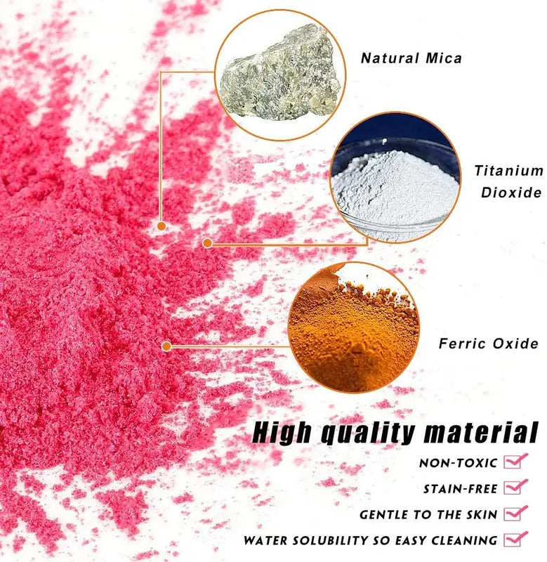 Pearlescent Pigment Powder for Nails, Crafts, Resin, Lip Gloss & Eyeshadow