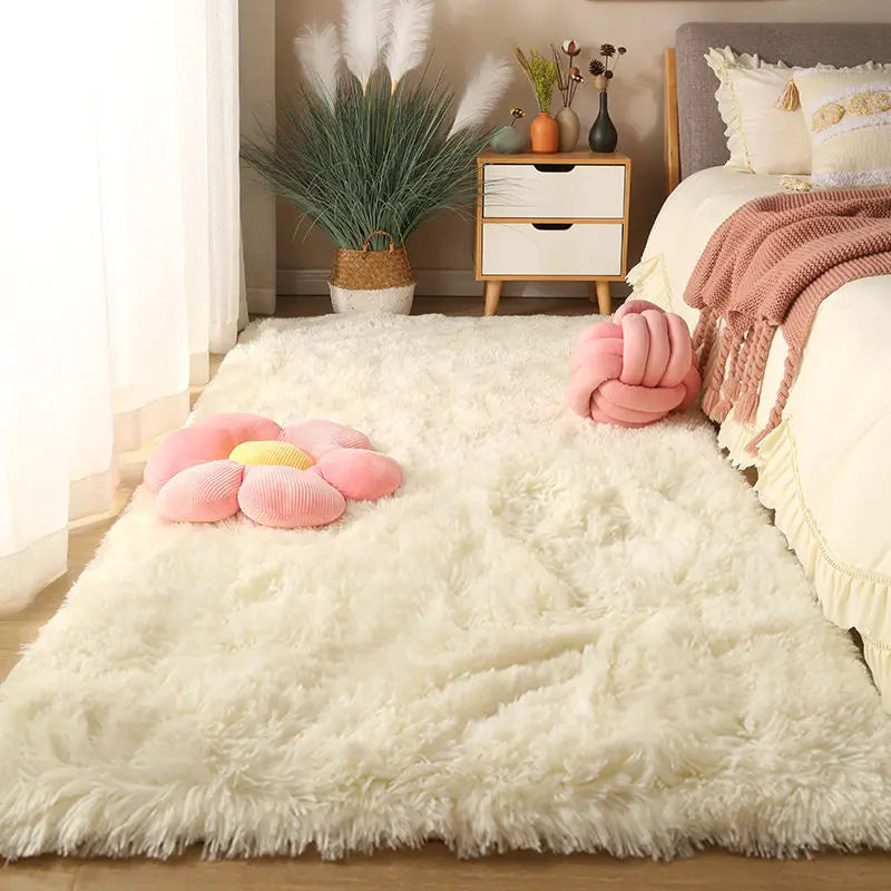 Large Washable Fluffy Rug for Living Room and Bedroom 160x230 cm - Non-Slip Carpet