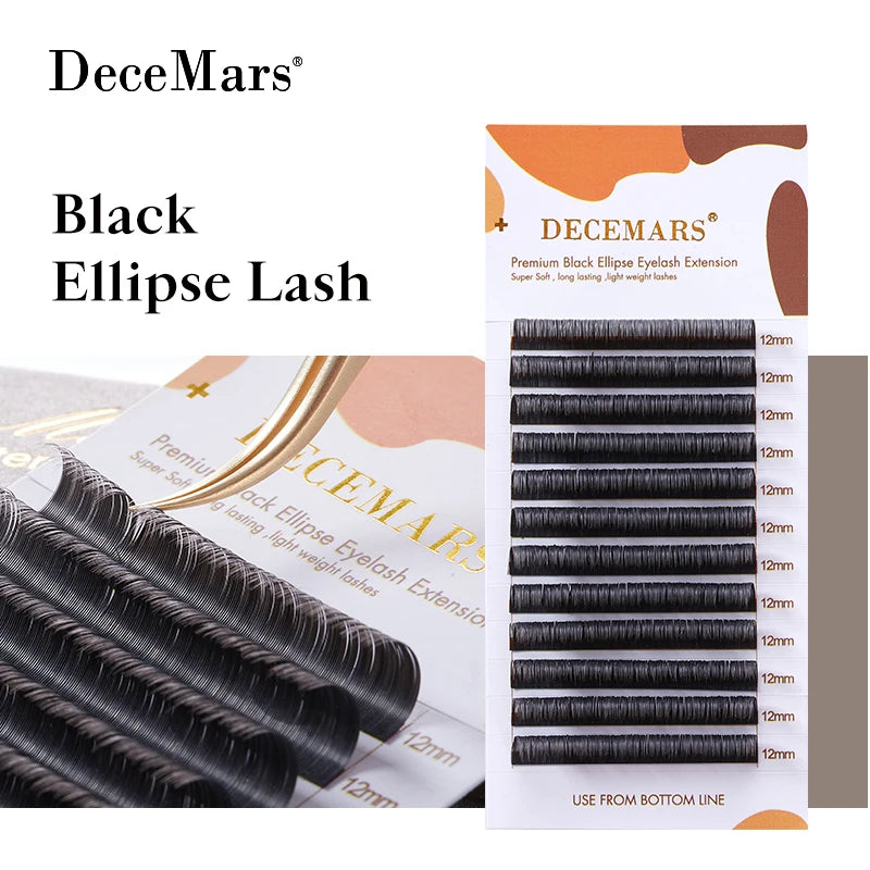 Super Soft Ellipse False Eyelash Extensions for Natural Look - Multiple Variants