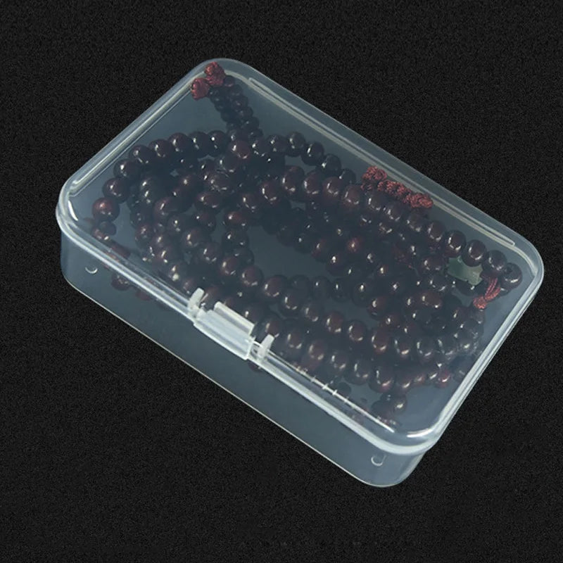 5 Pack Transparent Plastic Jewelry Storage Boxes for Small Items