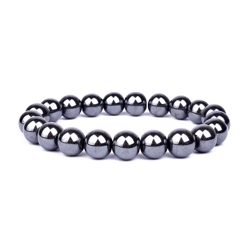 Natural Obsidian Hematite Tiger Eye Beads Bracelet for Magnetic Health & Protection - Men & Women
